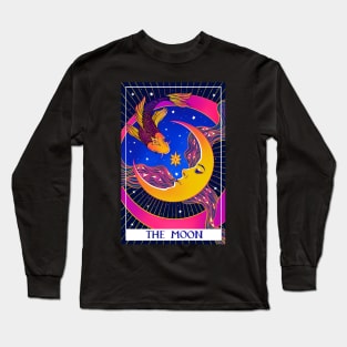 Tarot modern deck. Tarot card. The Moon Long Sleeve T-Shirt